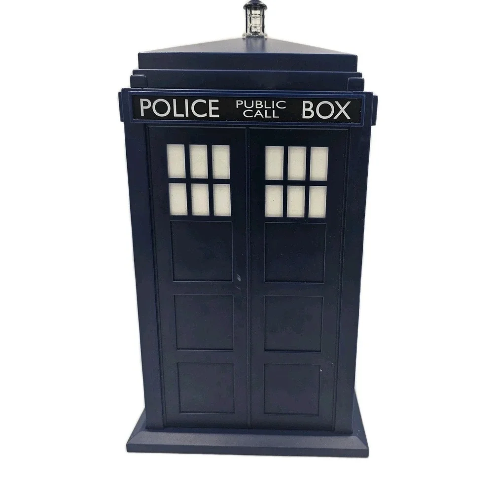 Doctor Who Tardis Cookie Jar 2004 Plastic Police Box BBC Collectible Not Tested